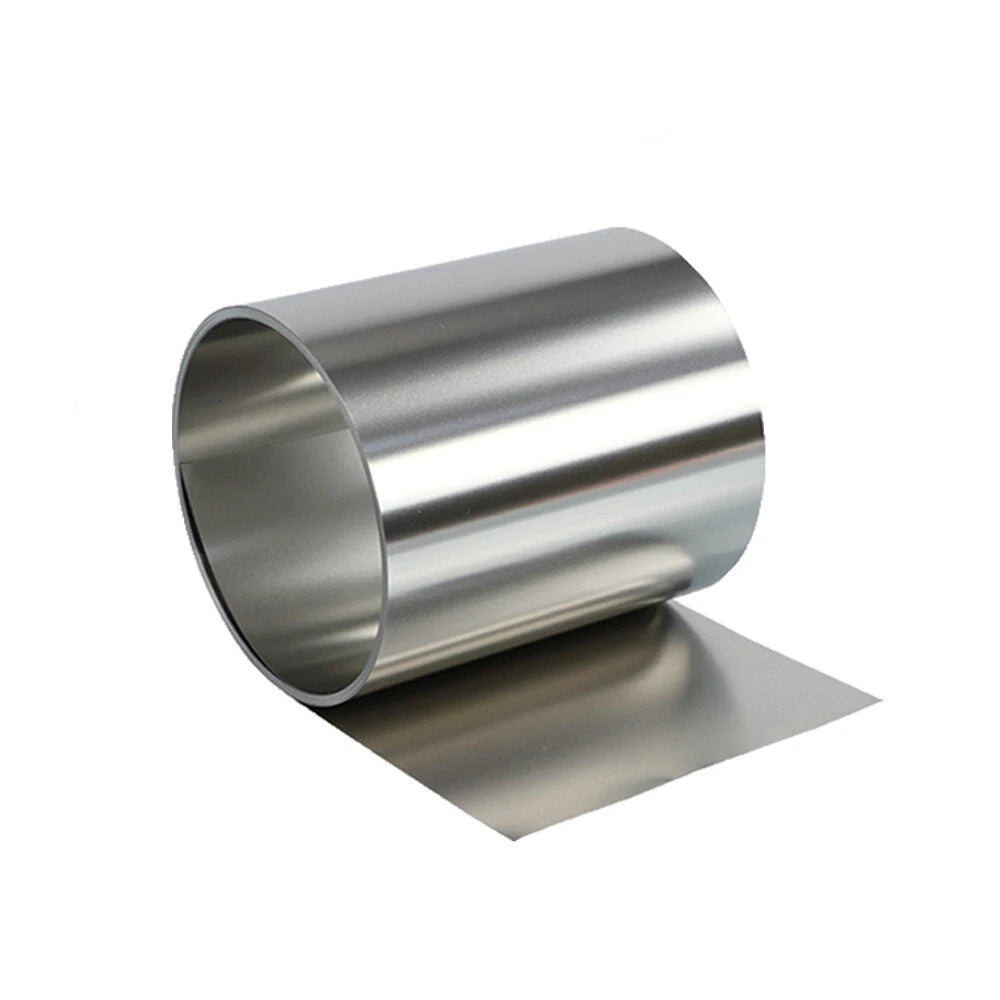 304 Stainless Steel Thin Plate Band Foil Sheet 0.05mm-1mm Thick Metal Strip Roll