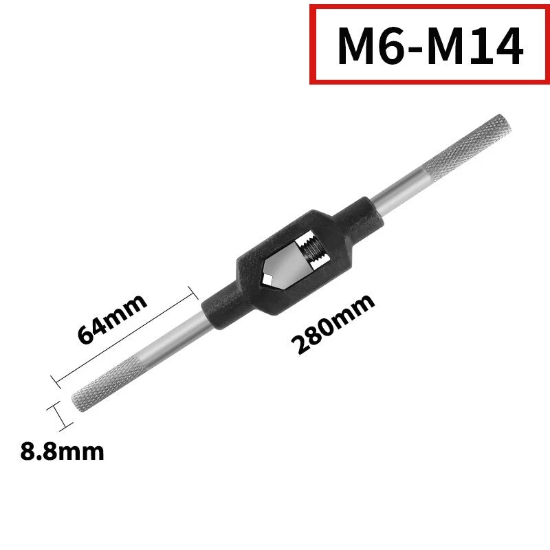 Tap Wrench Handle Alloy Steel Hand Taps Holder Tapping Wrench M2 M3 M6 to M24