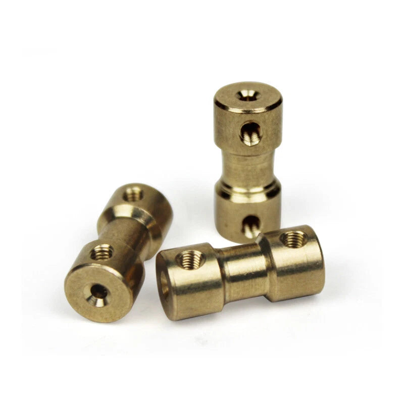 Brass Flexible Shaft Coupling Rigid Coupler Motor Connector CNC 2/3/3.17/4/5/6mm