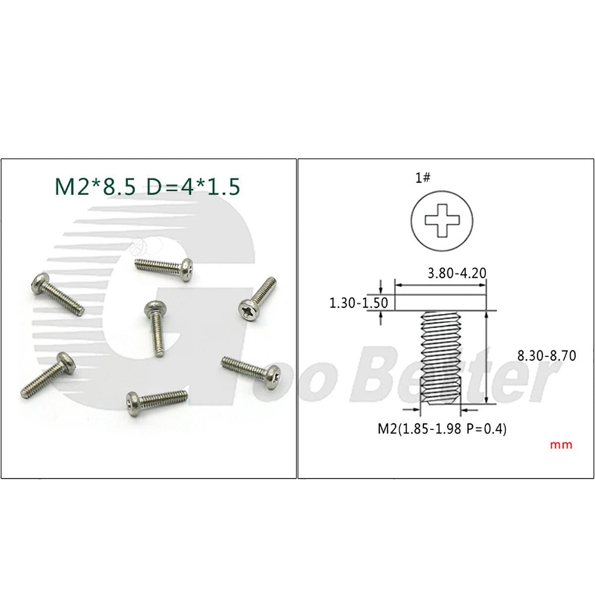 M2 Thin Wafer Head Machine Screws | Ultra - Low - Profile Flat Head | Zinc / Ni / Stainless | 2–21mm - HomeDIYer