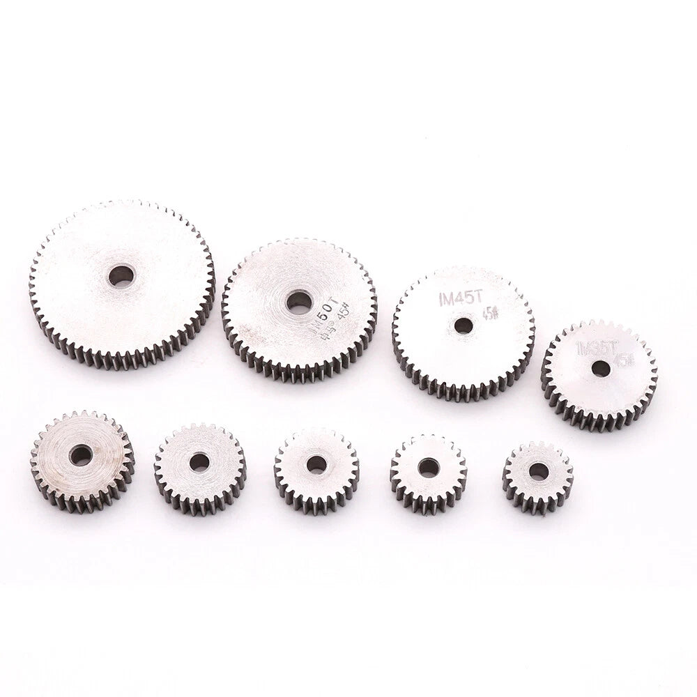 1Mod 12/13/14/15/16/17/18/20-150T Thickness 10mm Transmission Gear 45# Spur Gear