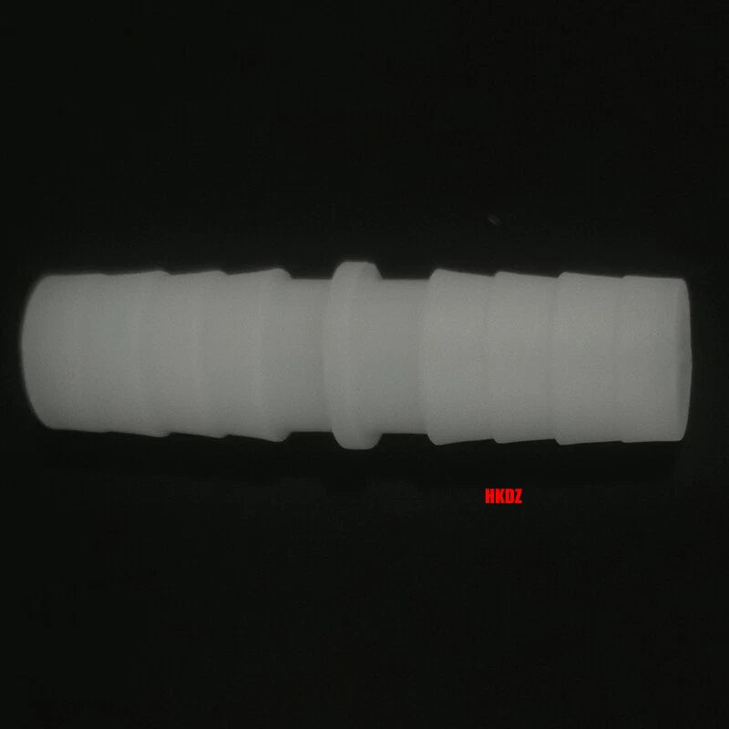 Clear Plastic Barbed Straight Hose Connectors — Pipe Joiner for Air, Fuel & Water Tubing