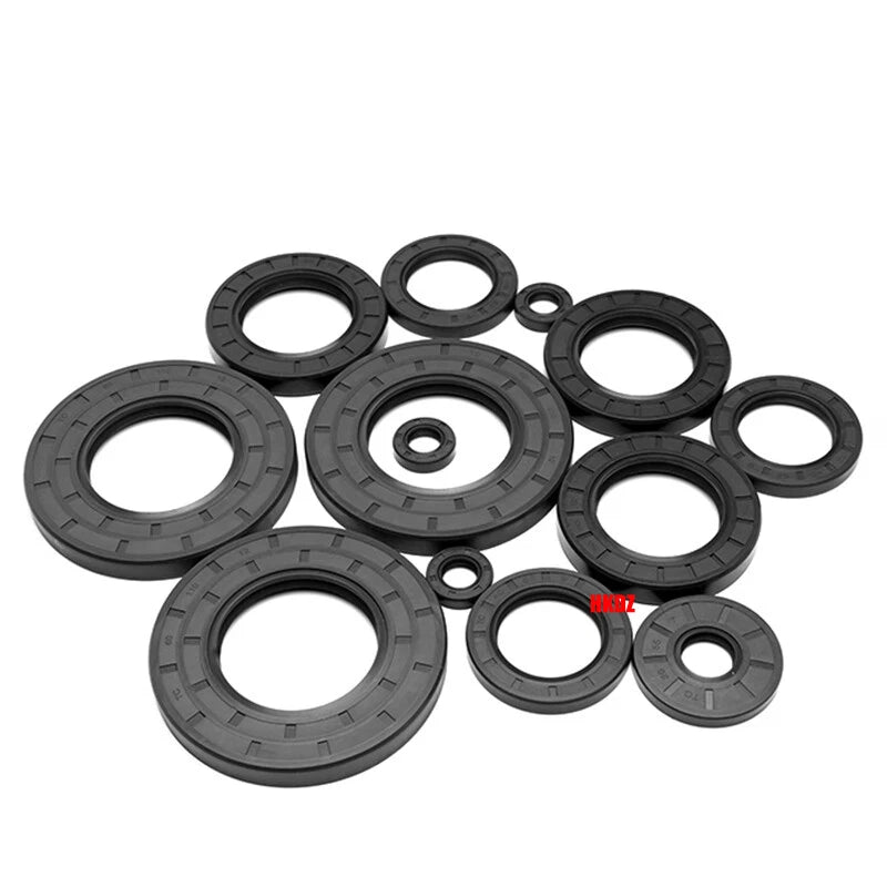 NBR Rotary Shaft Oil Seals — Metric TC Skeleton Nitrile Sealing Lip (34–420mm ID)