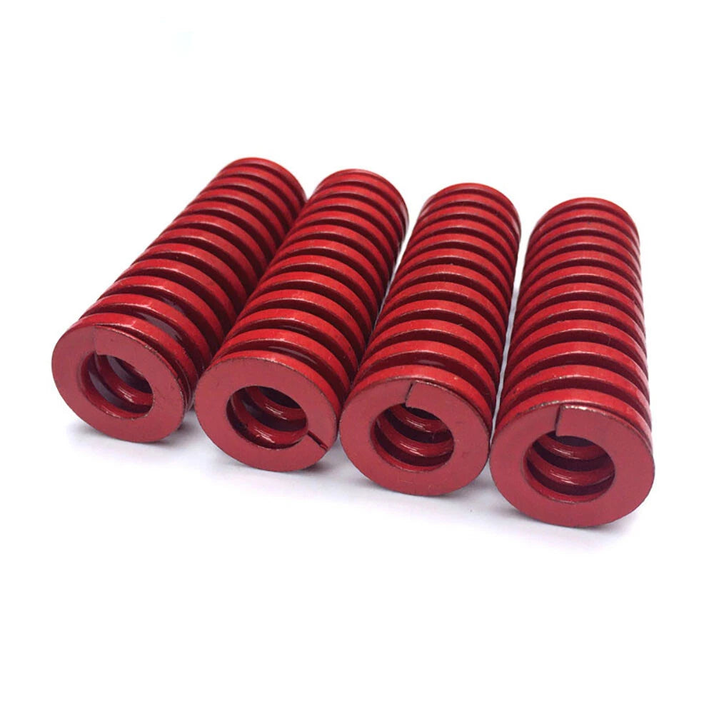 Red OD 8mm-50mm Compression Spring Heavy Duty Stiff Heavy Load Die Springs