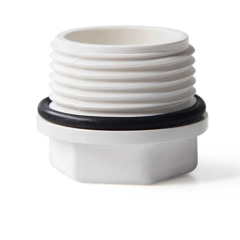 1 2" 3 4" 1" PVC Male Thread Water Supply Pipe Cap Stop End Lock Fittings Hex