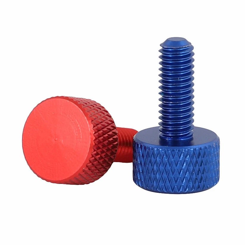 M3 Colored Aluminum Knurled Thumb Screws — 4 Lengths, 10 Colors, Hand - Turn Knob Bolts - HomeDIYer
