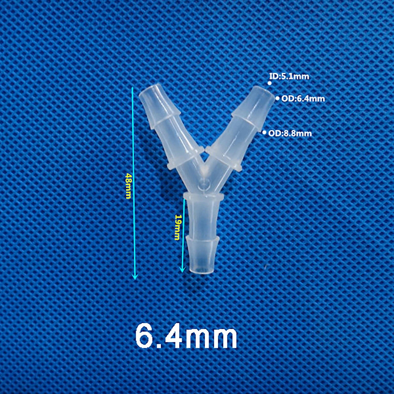 Y Joiner 3-Way Plastic Barb Hose Connector – Air Fuel Water Pipe Fitting