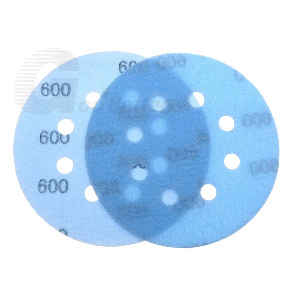 125mm 8 Hole Wet & Dry Sanding Disc 5 inch 600-5000 Grit for Car Sandpaper Pads