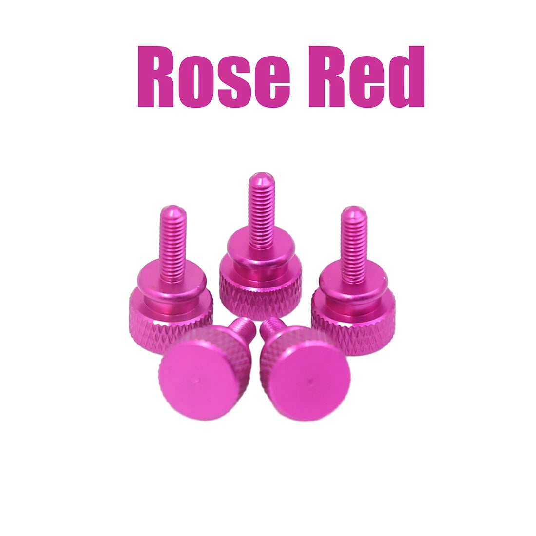 M3 Anodized Aluminum Knurled Thumb Screws — Hand-Tightening Knob Bolts