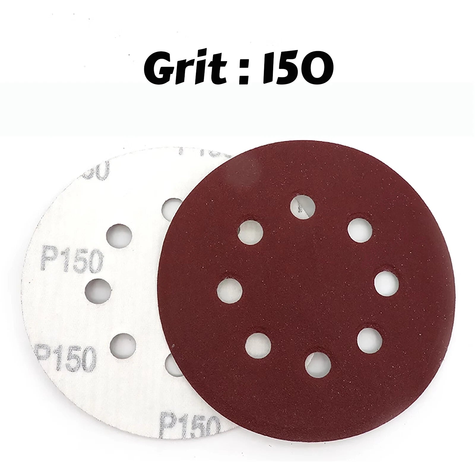 5"/9" Sanding Discs 40-2000 Grit Hook Loop 8 Hole Orbital Sander Paper Sandpaper