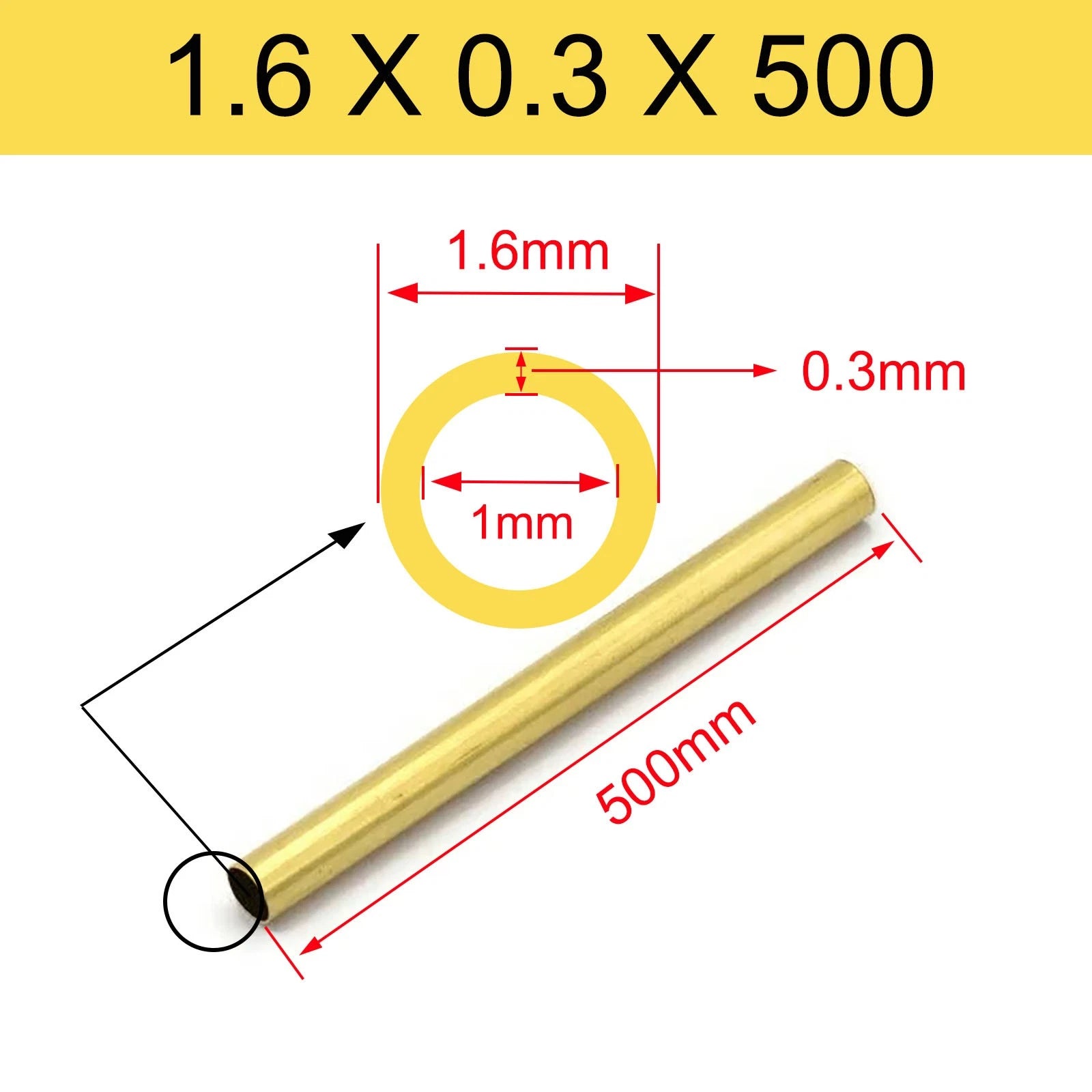Brass Tubes ROUND PIPE Cu 62% OD 2mm 3mm 4mm 5mm 6mm 7mm 8mm 9mm 10mm To 90mm