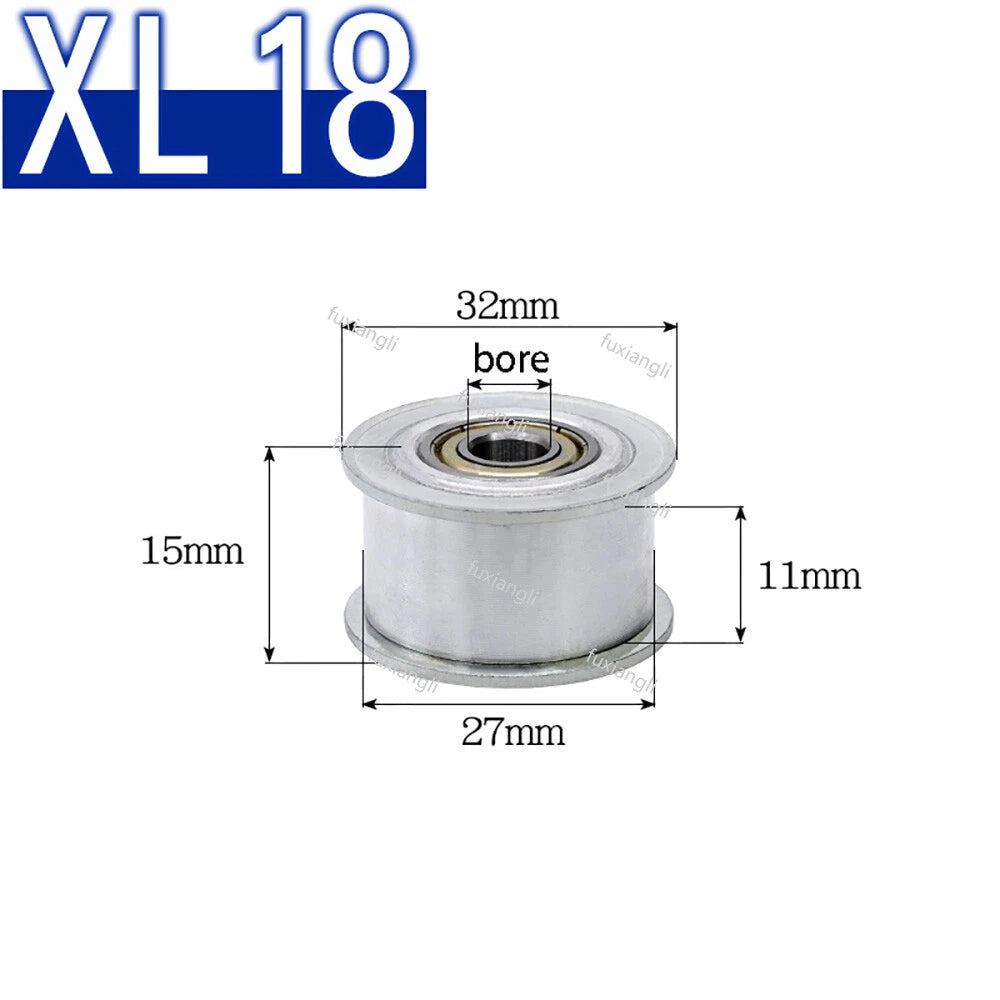 XL Timing Belt Idler Bearing Pulley Tensioner Toothless & Toothed Width 11mm