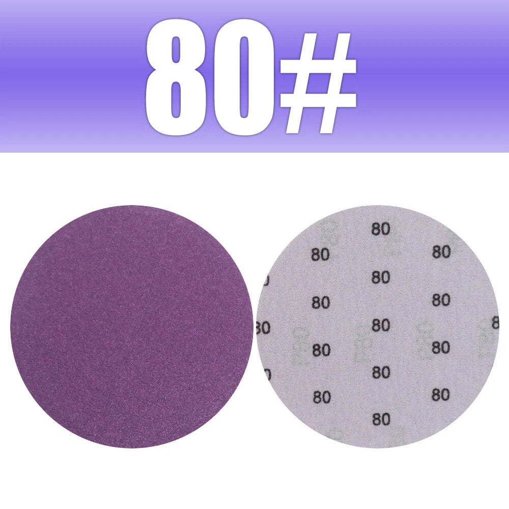 5" 125mm Purple Hook & Loop Sanding Discs 60-10000 Grit | Wet & Dry Sandpaper for Orbital Sanders