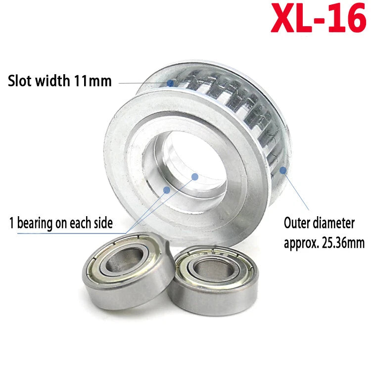 XL Idler Timing Pulley Double Side Bearing Timing Belt For Width 11mm - 16mm