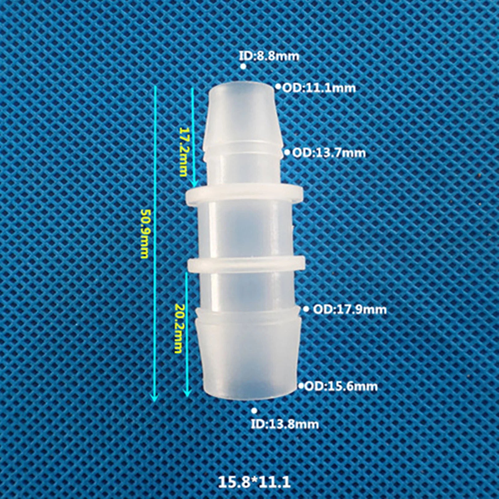 Reducing Coupling Straight Hose Pipe Plastic Adapter Fittings Connector Joint