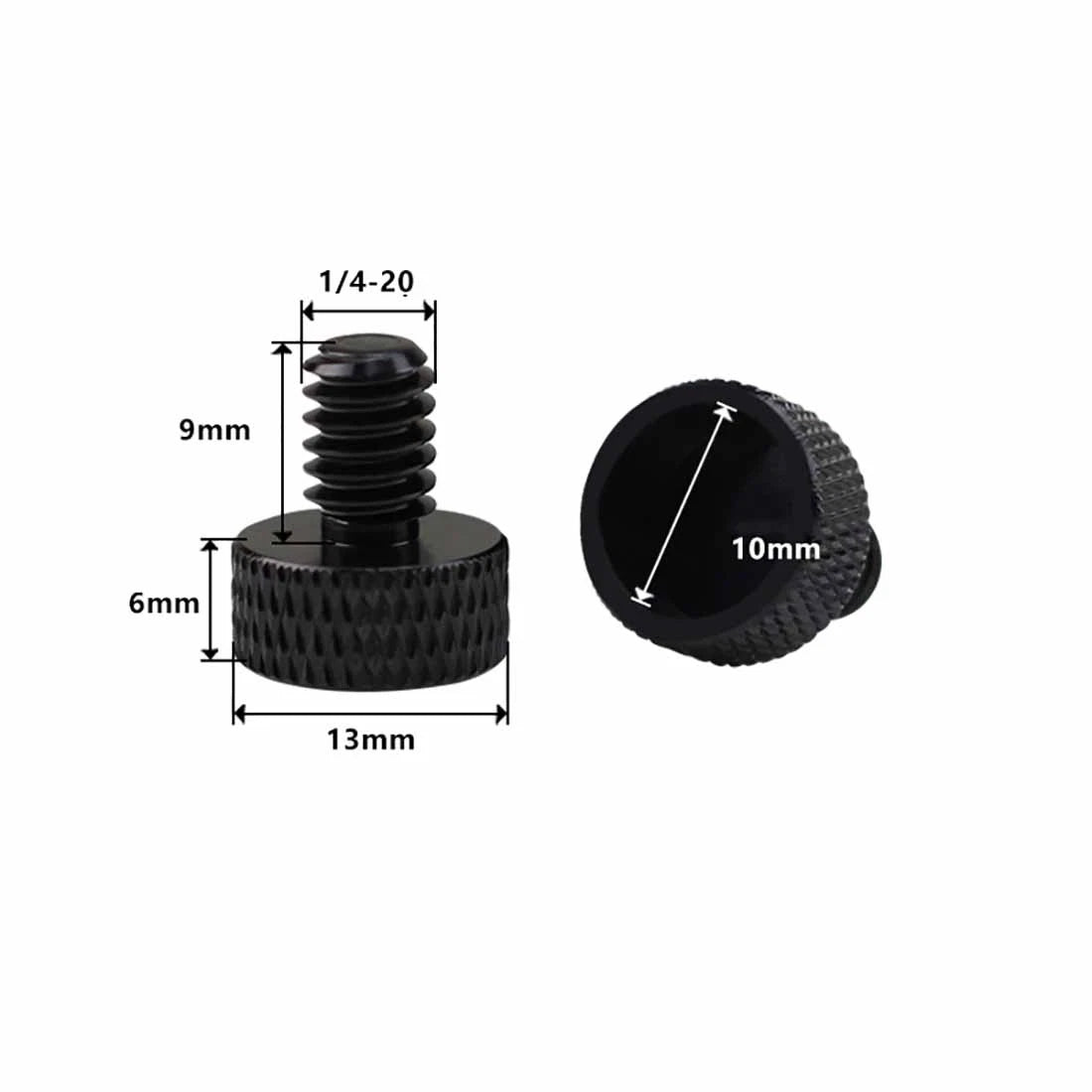 1/4" Camera Thumb Screws – Aluminum Alloy & Stainless Steel Pan Head Adapter Bolts - HomeDIYer