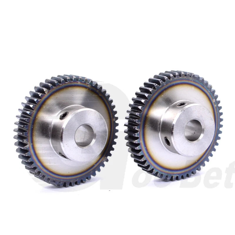 Spur Gear C45 Steel Mod 1.5 with Hub 12-60 Tooth Motor Pinion Hardened Precision