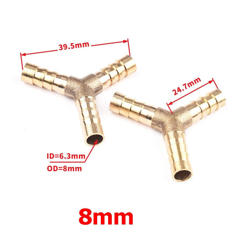 BSP Hose Barb Fittings — Y-Piece, T-Piece, Straight & Elbow Connectors