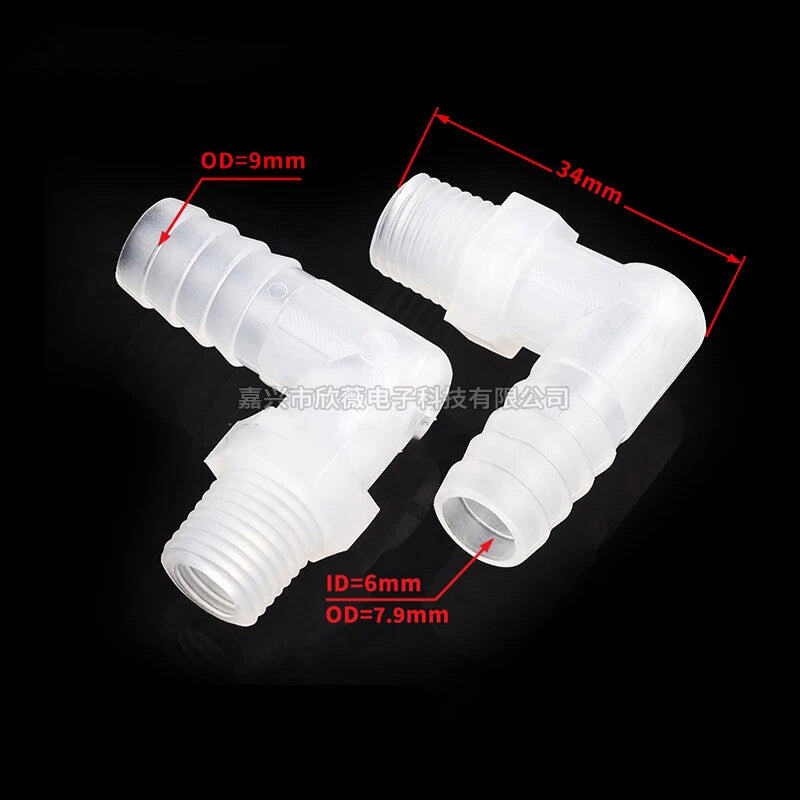 Plastic Hose Pipe Connector Reducing Fitting Plastic Barbed Fuel Water Vacuum