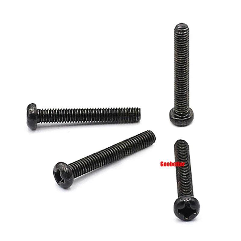 M3 Phillips Pan Head Machine Screws – 3mm to 43mm, Multiple Coatings (100–500 PCS)