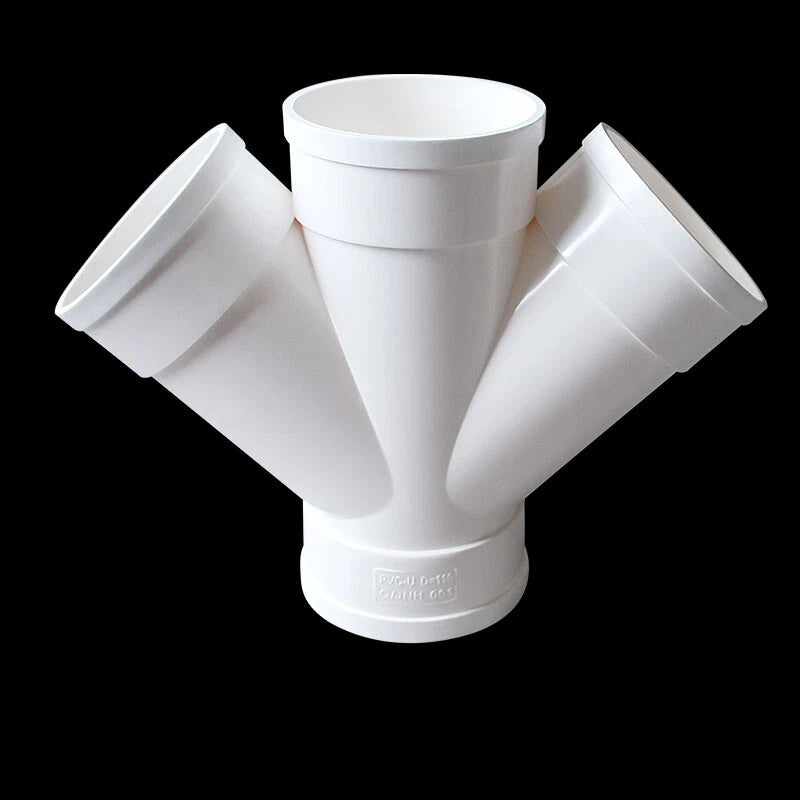 PVC Drain Pipe Connector Inspection Port Drainage Tube Fittings Reducer Adapters
