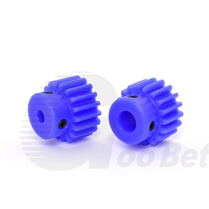 Mod 1/1.5/2 Precision Spur Gear Pinion 15-120 Tooth with Step Bore 4-16mm Nylon