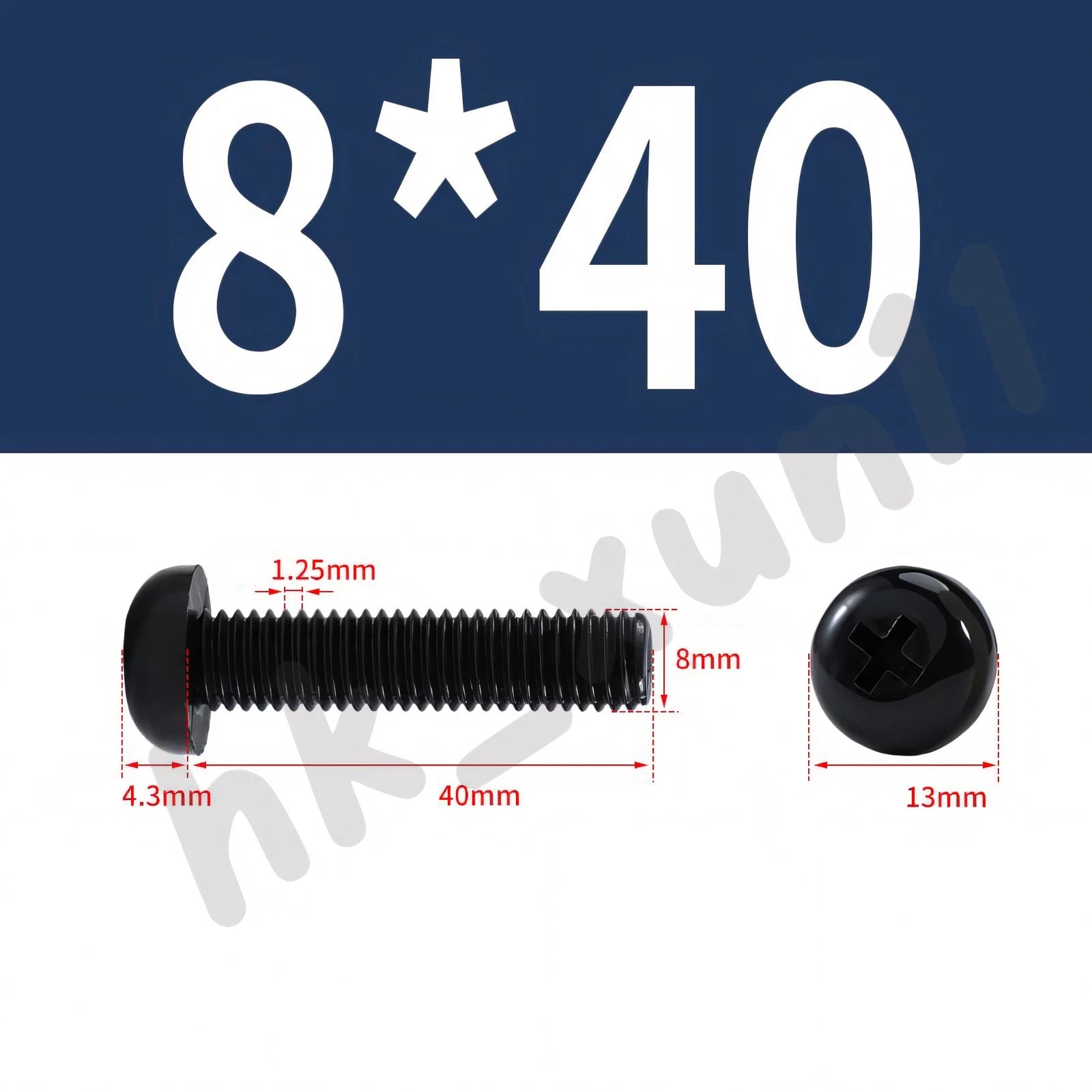 White/Black Nylon Phillips Machine Screws – M2 to M6, Plastic Round Pan Head Bolts