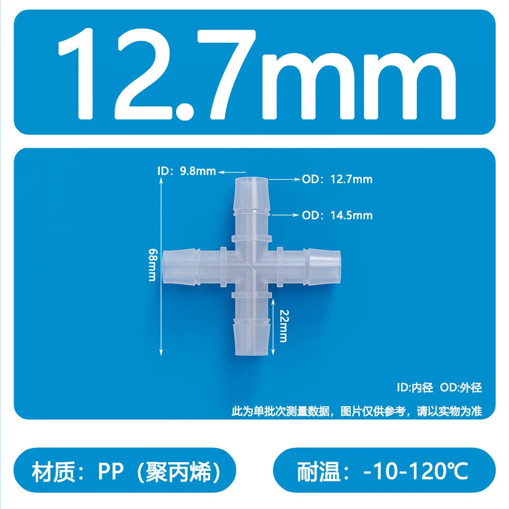 Plastic Pagoda Tubes Reducer Joint 2 3 4Way Hose Connector Tube Splitter Fitting