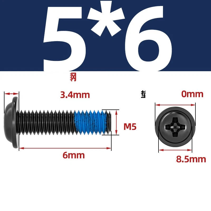 M2–M6 Flanged Button Head Screws – Carbon Steel, Phillips Drive, Nickel or Black Zinc Plated