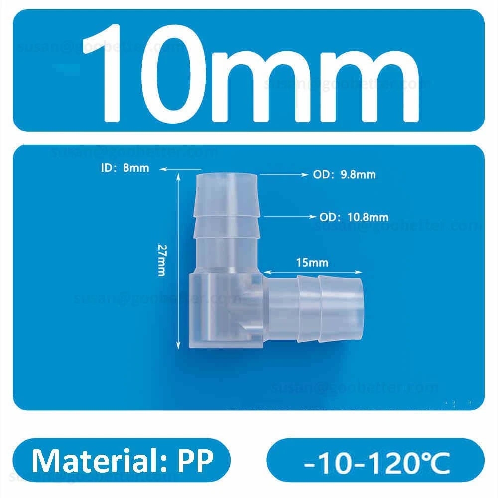 Plastic Barbed Hose Connectors — T-Piece, Elbow & Straight Fittings for Air & Water Lines