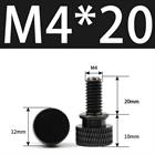 M3 M4 Anodized Aluminum Thumb Screws — Knurled Head Hand Bolts for PC Case, Fishing Rigs & DIY Projects
