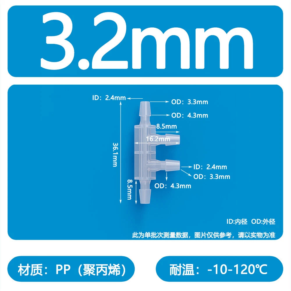 Plastic Pagoda Tubes Reducer Joint 2 3 4Way Hose Connector Tube Splitter Fitting