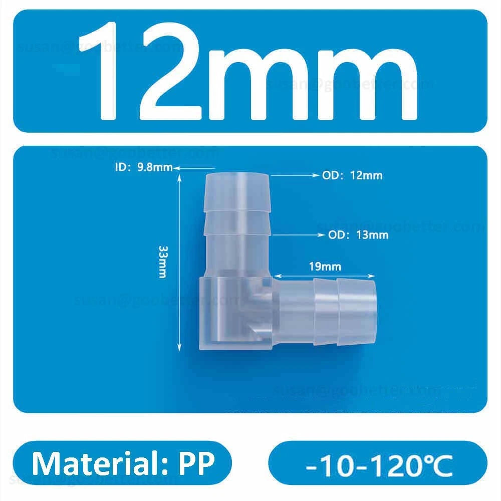 Plastic Barbed Hose Connectors — T-Piece, Elbow & Straight Fittings for Air & Water Lines