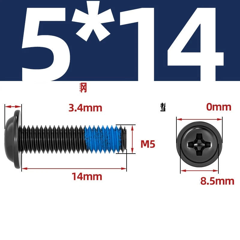 M2–M6 Flanged Button Head Screws – Carbon Steel, Phillips Drive, Nickel or Black Zinc Plated