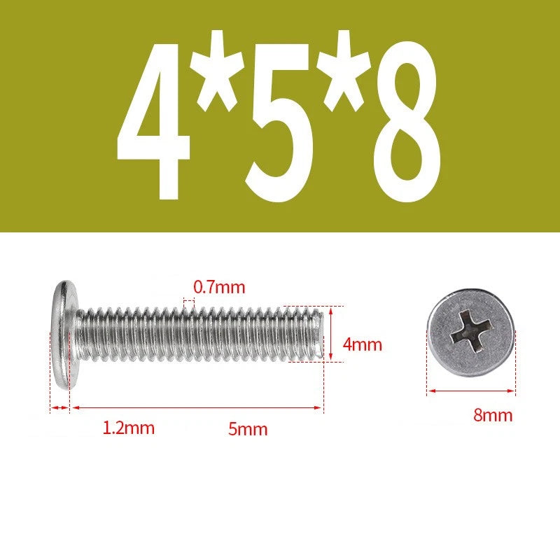 M1–M8 Ultra Thin Flat Head Phillips Machine Screws – A2 Stainless Steel, Fully Threaded