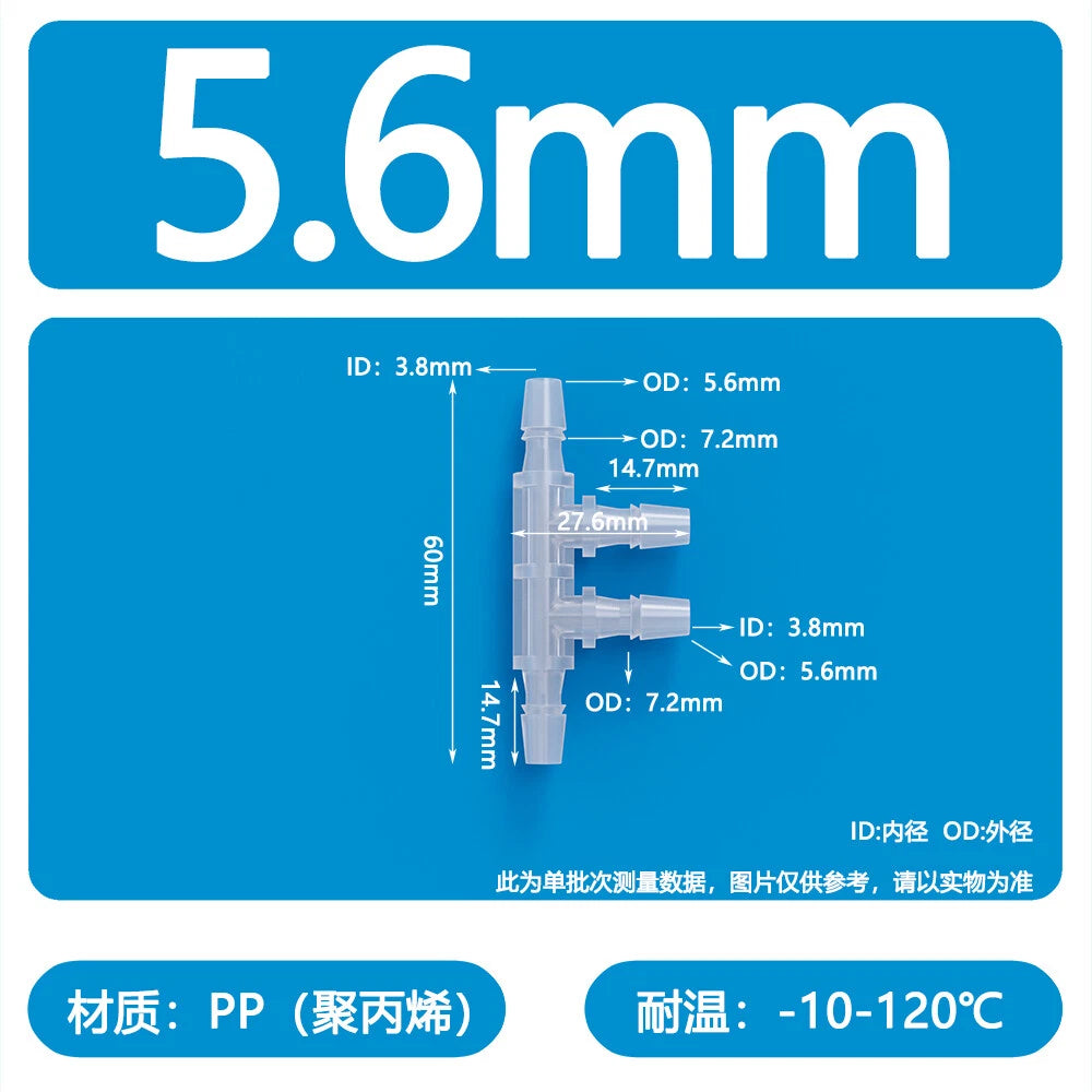 Plastic Pagoda Tubes Reducer Joint 2 3 4Way Hose Connector Tube Splitter Fitting