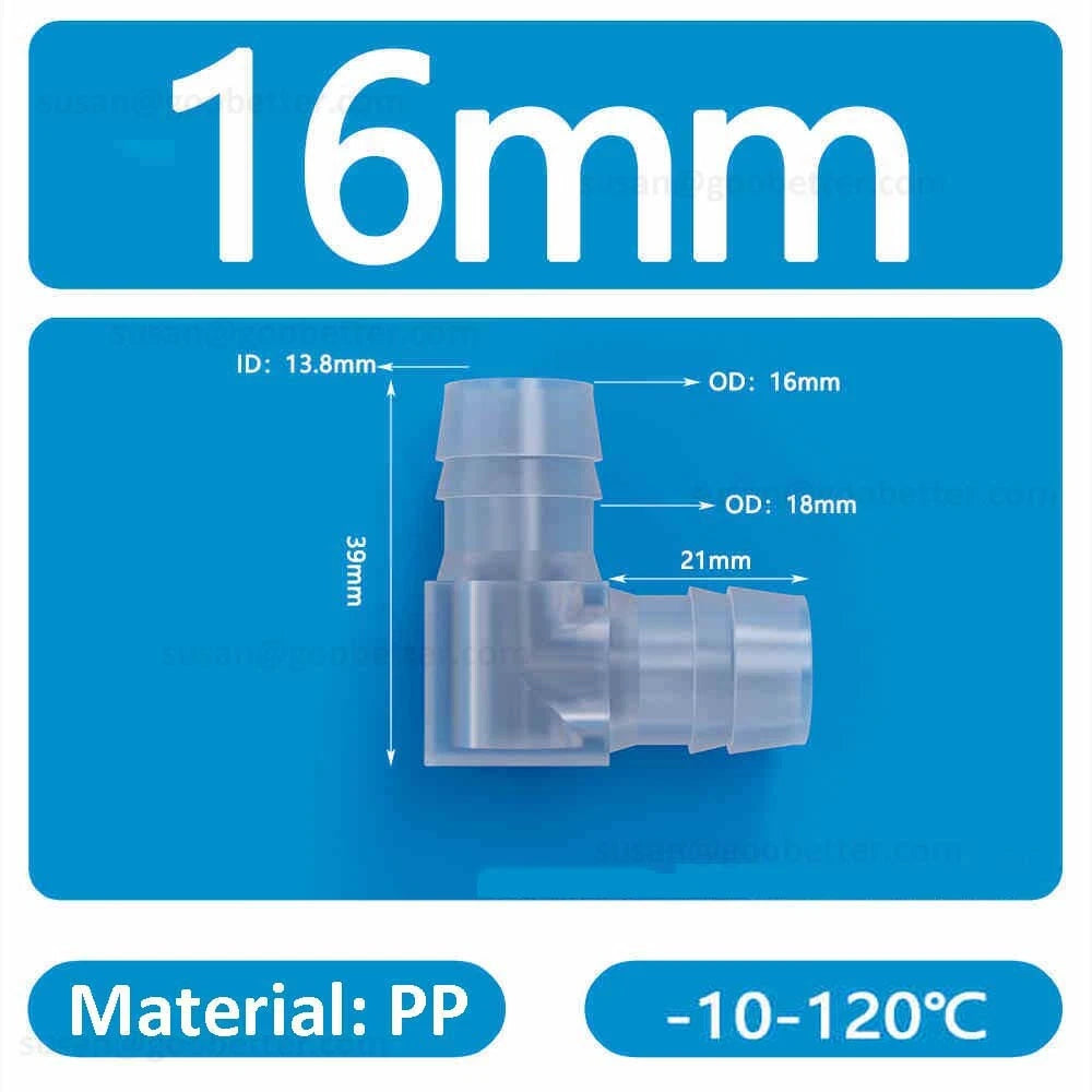 Plastic Barbed Hose Connectors — T-Piece, Elbow & Straight Fittings for Air & Water Lines