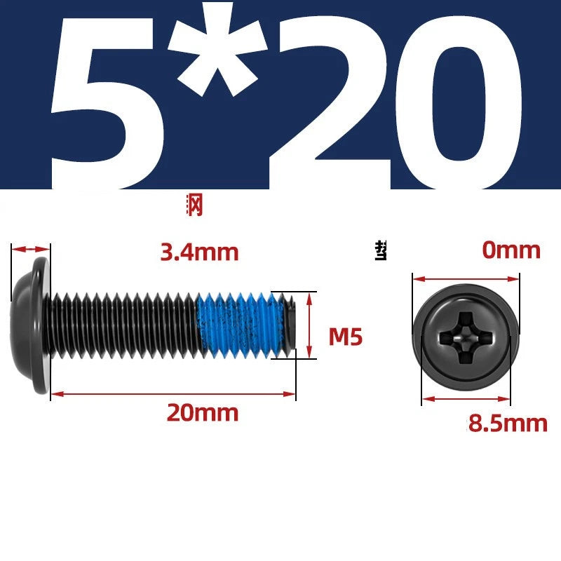 M2–M6 Flanged Button Head Screws – Carbon Steel, Phillips Drive, Nickel or Black Zinc Plated