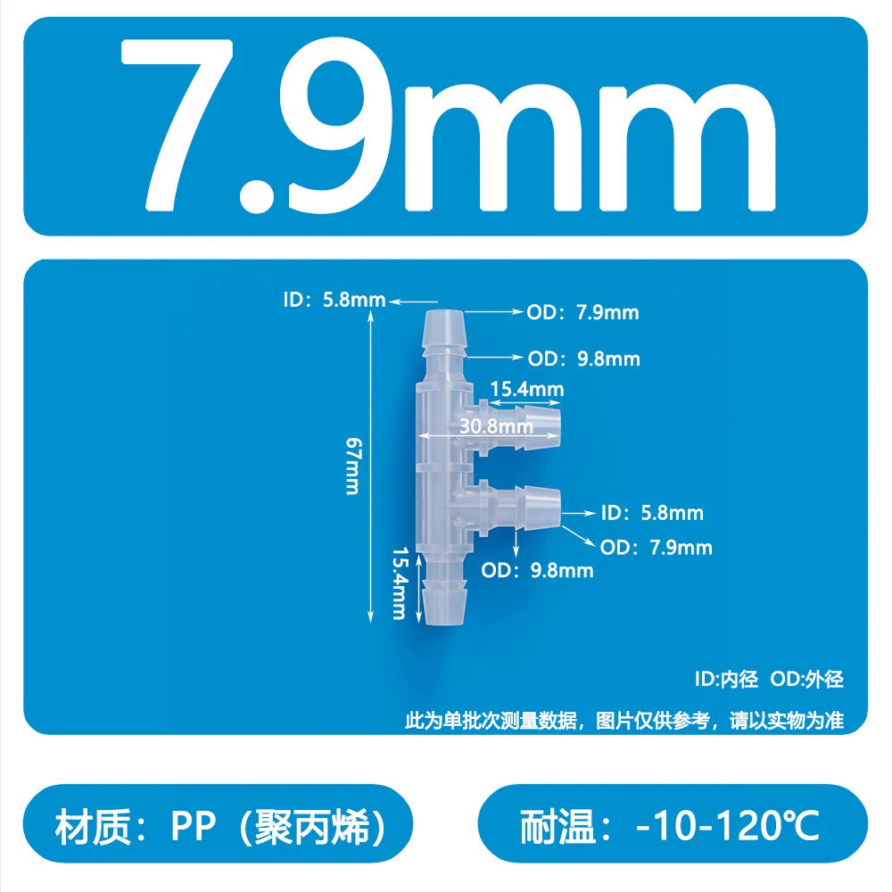 Plastic Pagoda Tubes Reducer Joint 2 3 4Way Hose Connector Tube Splitter Fitting