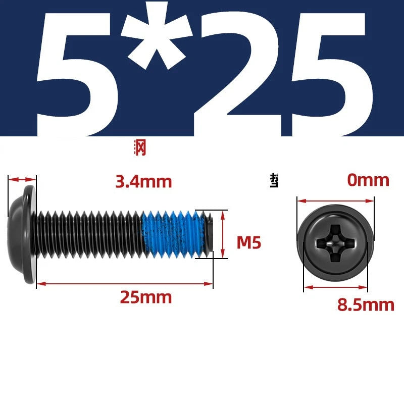 M2–M6 Flanged Button Head Screws – Carbon Steel, Phillips Drive, Nickel or Black Zinc Plated