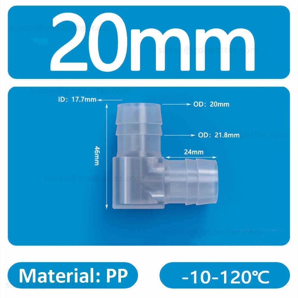 Plastic Barbed Hose Connectors — T-Piece, Elbow & Straight Fittings for Air & Water Lines