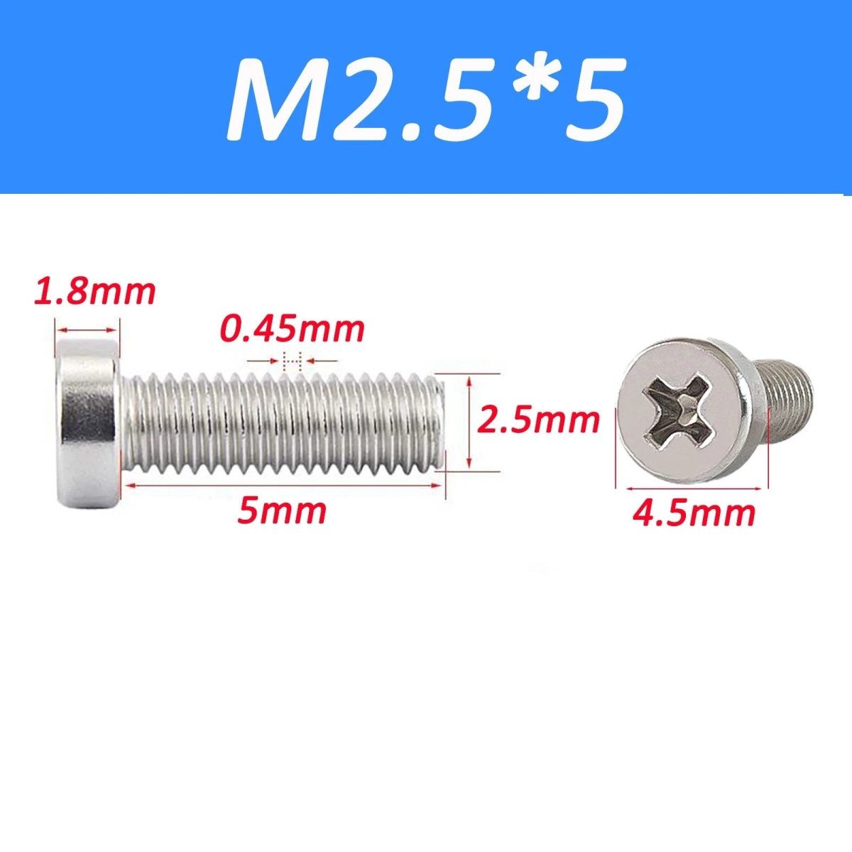 A2 Stainless Steel Cheese Head Phillips Machine Screws | M2–M8 Metric Bolts - HomeDIYer