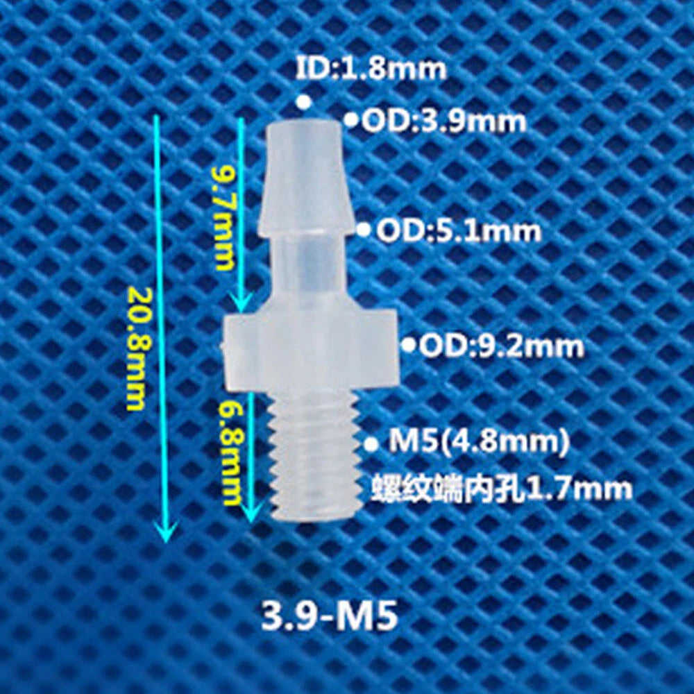 BSP Metric External Thread Straight Barb Connector – Plastic Hose Pipe Fitting