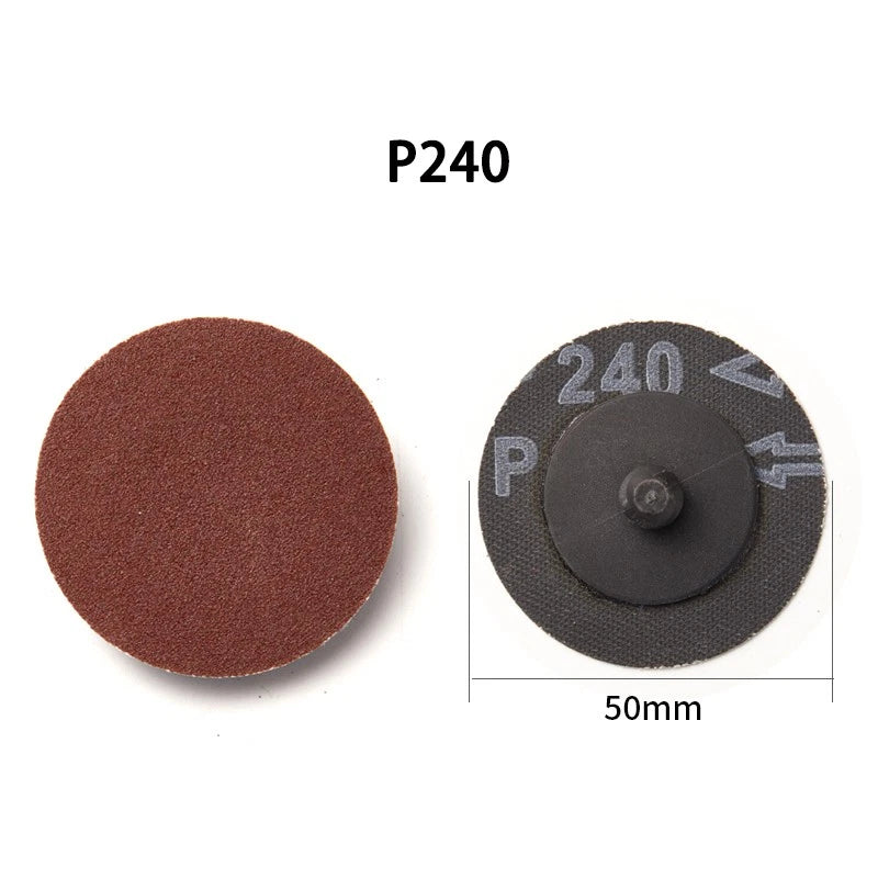 2‑Inch 50mm R‑Type Roll Lock Sanding Discs — 24 to 240 Grit Quick‑Change Abrasive for Die Grinders