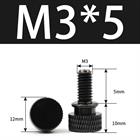 M3 M4 Anodized Aluminum Thumb Screws — Knurled Head Hand Bolts for PC Case, Fishing Rigs & DIY Projects