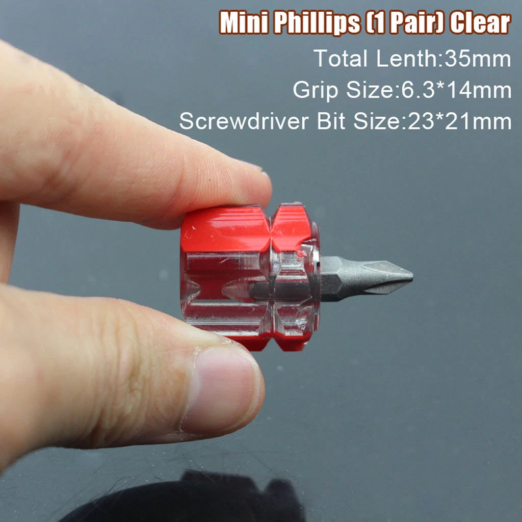 Mini Screwdriver Set — Phillips, Slotted & Double-Use Precision Repair Kit