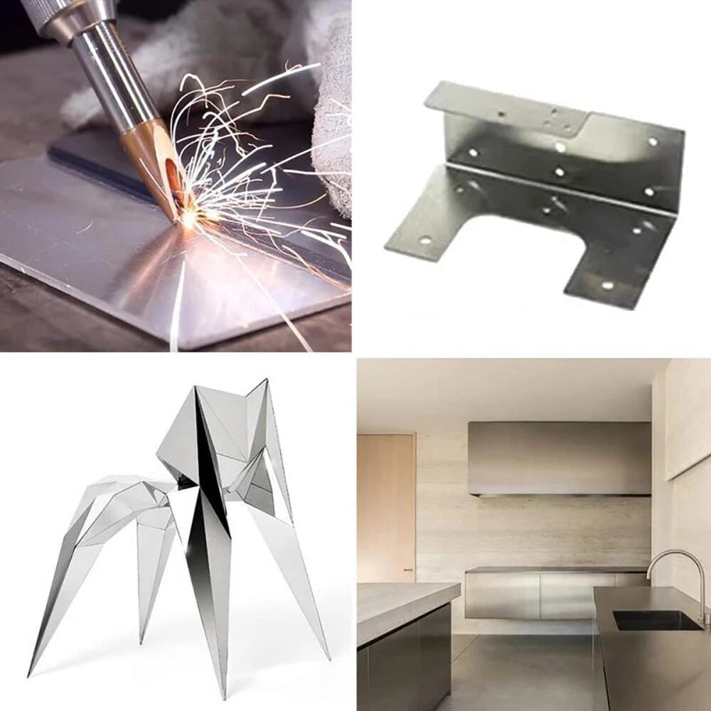 304 Stainless Steel Square Plate Thick 0.01-0.4mm Metal Polished Plate 100x100mm