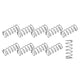 Spring steel compression springs with diameter of 2-25mm and a length of 40mm.