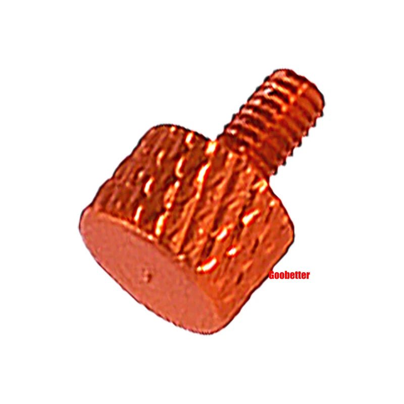 M3×5mm Flat Head Color Knurled Thumb Screws – Aluminum Hand Tighten Grip Knob Bolt (10 Colors) - HomeDIYer