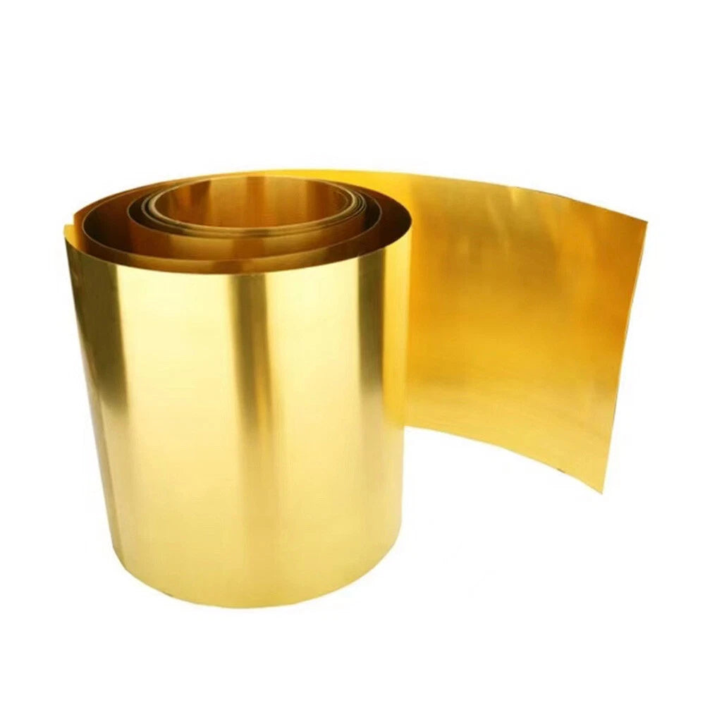 Thin Brass Sheet Strip Roll Metal Foil Shim Plate Thick 0.01mm-1mm Model Making